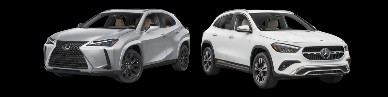 2025 Lexus UX Hybrid vs 2025 Mercedes-Benz GLA